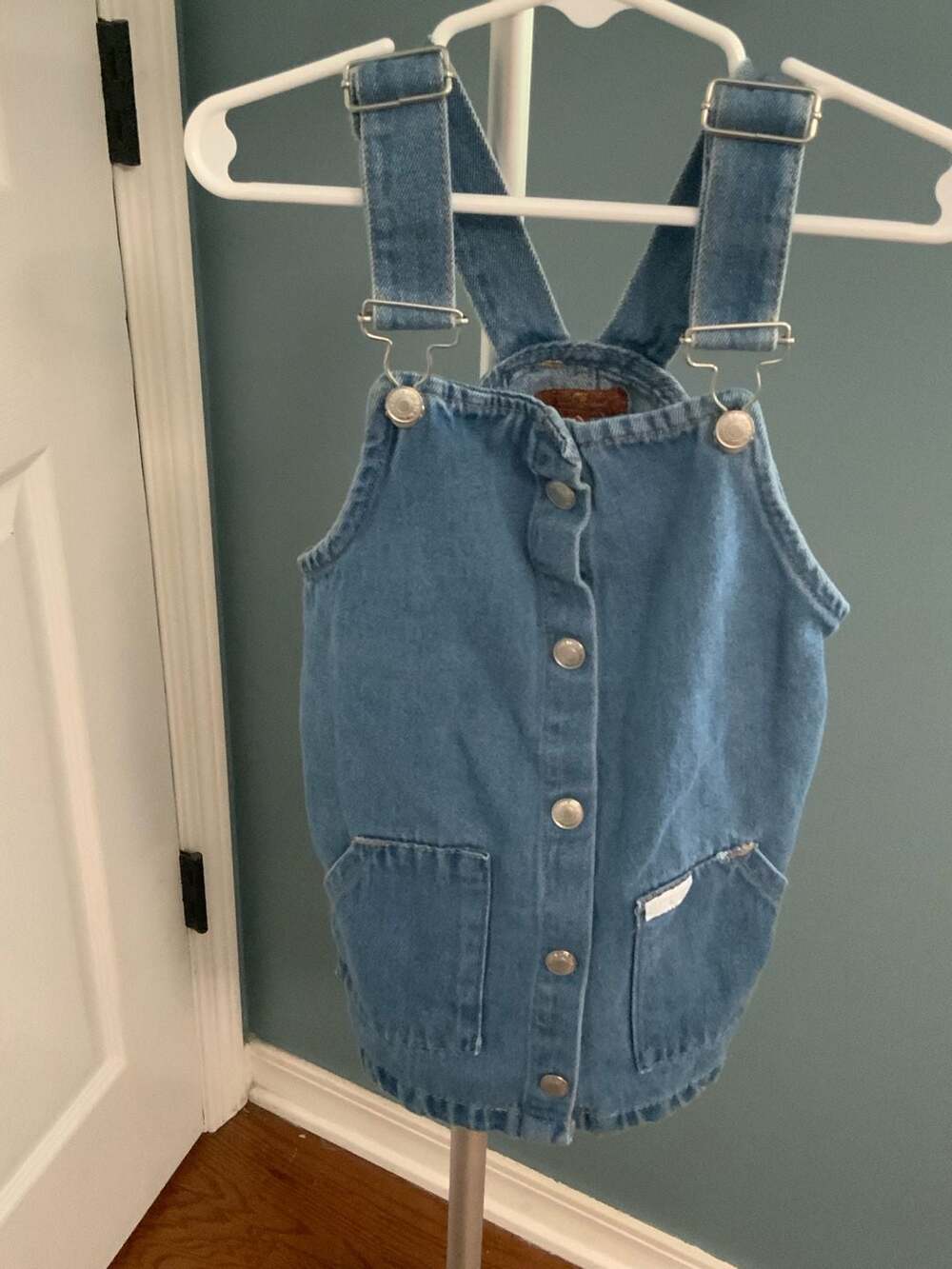 7 For All Mankind Denim Overall Dress Size 4T